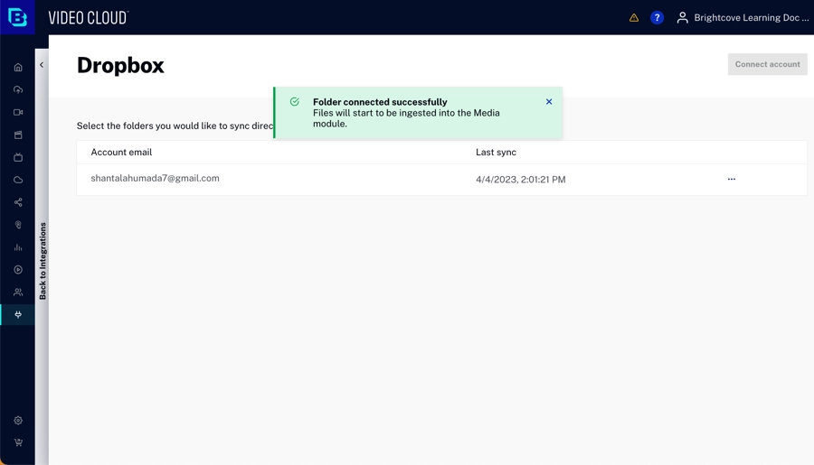 folder connected