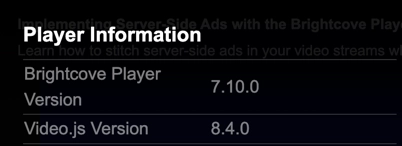 player version
