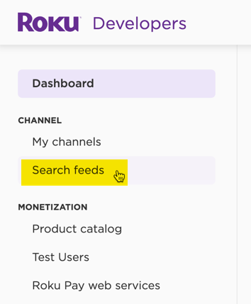 click search feeds